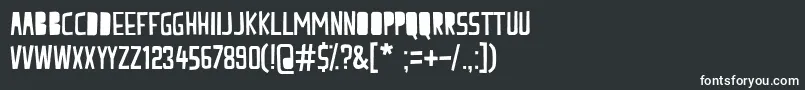 フォントpeach milk – 黒い背景に白い文字
