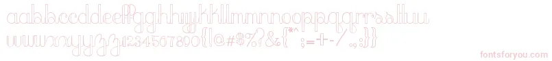 peach sundress Font – Pink Fonts on White Background