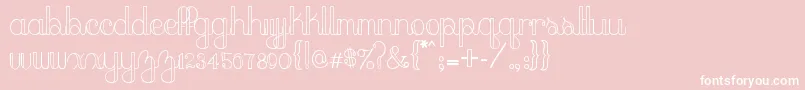 peach sundress Font – White Fonts on Pink Background