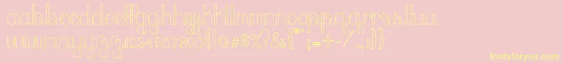 peach sundress Font – Yellow Fonts on Pink Background