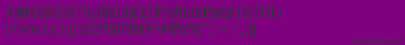 Peach Font – Black Fonts on Purple Background