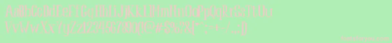 Peach Font – Pink Fonts on Green Background
