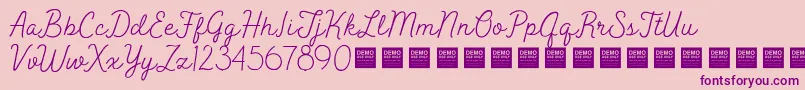Más sobre la fuente Peak Times Demo fuente Peak Times Demo – Fuentes Moradas Sobre Fondo Rosa