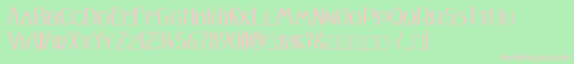 Peake Bold Font – Pink Fonts on Green Background