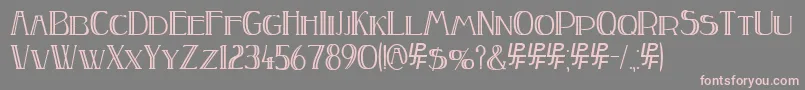 PEAKE Doubled Font – Pink Fonts on Gray Background
