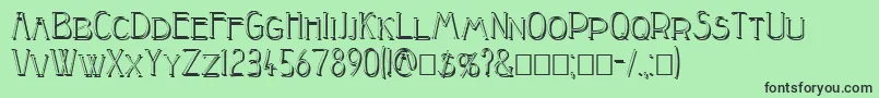 Peake Shadow Font – Black Fonts on Green Background
