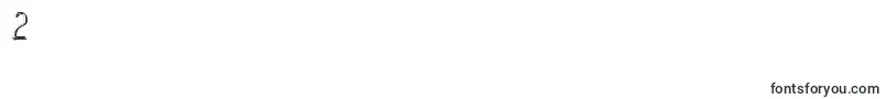 フォントPeake Shadow – フォント数字2