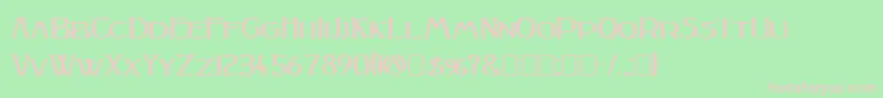 Czcionka Peake Squat Bold – różowe czcionki na zielonym tle