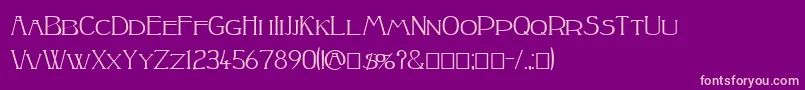 Peake Squat Font – Pink Fonts on Purple Background