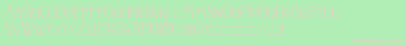 Peake Font – Pink Fonts on Green Background