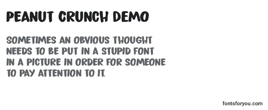 Review of the Peanut Crunch DEMO Font