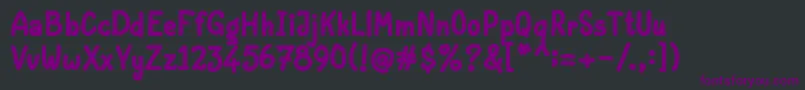 Шрифт Peanut Fill – фиолетовые шрифты на чёрном фоне