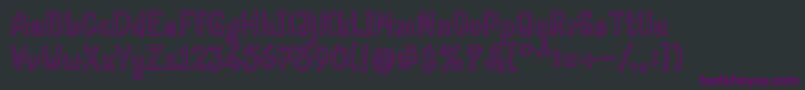 Шрифт Peanut – фиолетовые шрифты на чёрном фоне