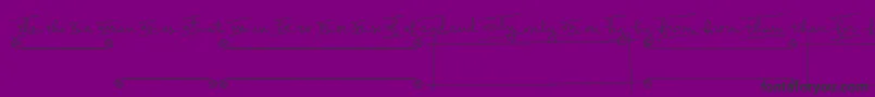 フォントPeas  Carrots Extras – 紫の背景に黒い文字