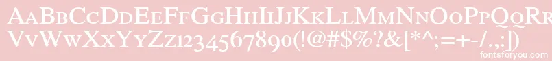 RomandeadfstylestdDemibold Font – White Fonts on Pink Background