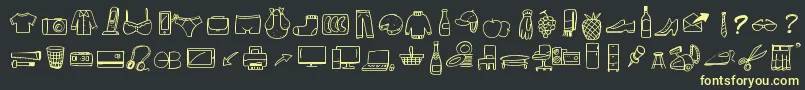 fuente PeaxWebdesignFreeIcons – Fuentes Amarillas Sobre Fondo Negro