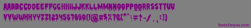 Шрифт Peccatum – фиолетовые шрифты на сером фоне