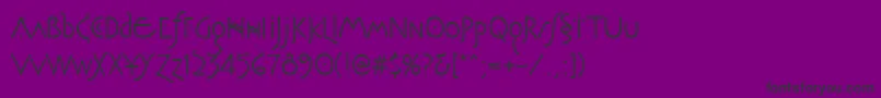 PEGASUS 2 Font – Black Fonts on Purple Background