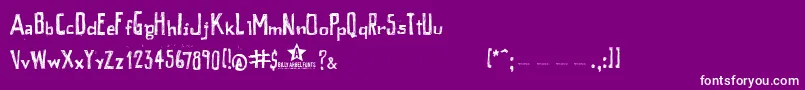 PEIXE    Font – White Fonts on Purple Background
