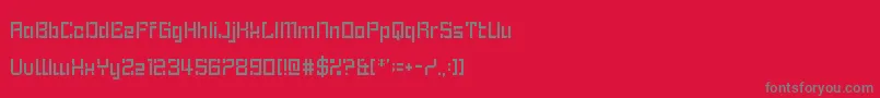 Peking Assignment Font – Gray Fonts on Red Background