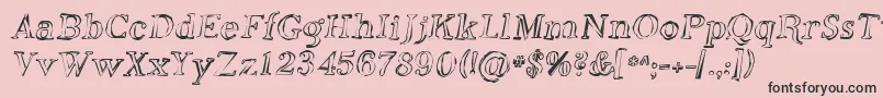 Sfphosphorusoxide Font – Black Fonts on Pink Background