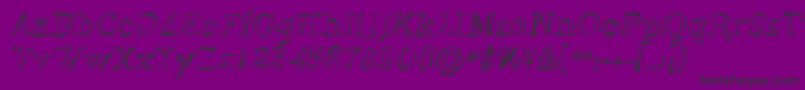 Sfphosphorusoxide Font – Black Fonts on Purple Background