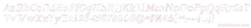 Sfphosphorusoxide Font – Pink Fonts on White Background