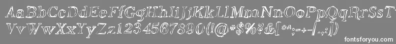 フォントSfphosphorusoxide – 灰色の背景に白い文字