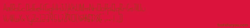 Шрифт Pelanquier – коричневые шрифты на красном фоне