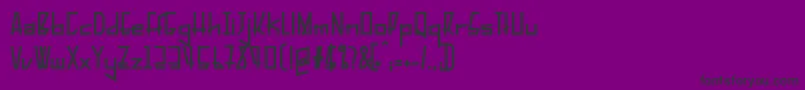PelanquierBlack-Schriftart – Schwarze Schriften auf violettem Hintergrund