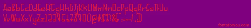 PelanquierBlack Font – Red Fonts on Purple Background