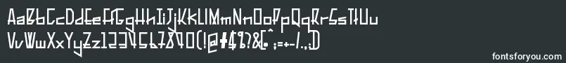 Шрифт PelanquierBlack – белые шрифты на чёрном фоне