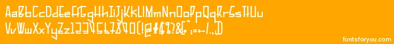 PelanquierBlack Font – White Fonts on Orange Background