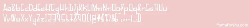 Шрифт PelanquierBlack – белые шрифты на розовом фоне