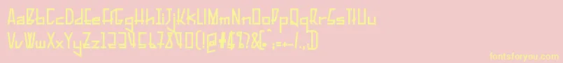 PelanquierBlack Font – Yellow Fonts on Pink Background