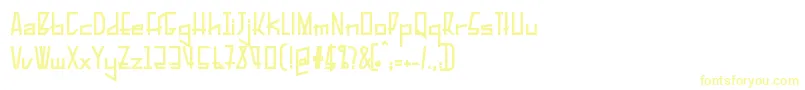 PelanquierBlack Font – Yellow Fonts on White Background