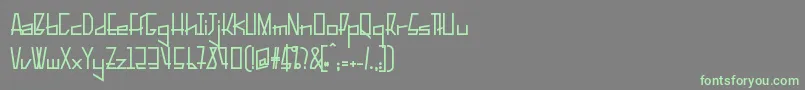 PelanquierBold Font – Green Fonts on Gray Background