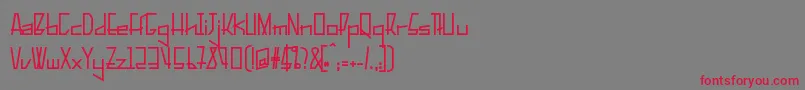 PelanquierBold Font – Red Fonts on Gray Background