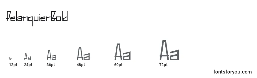 PelanquierBold Font Sizes