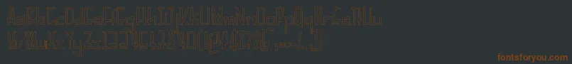 fuente PelanquierHollow – Fuentes Marrones Sobre Fondo Negro