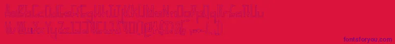 PelanquierHollow Font – Purple Fonts on Red Background