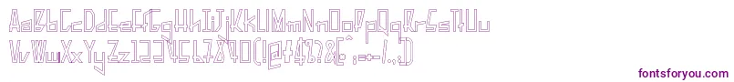 PelanquierHollow-Schriftart – Violette Schriften