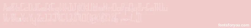 PelanquierHollow Font – White Fonts on Pink Background