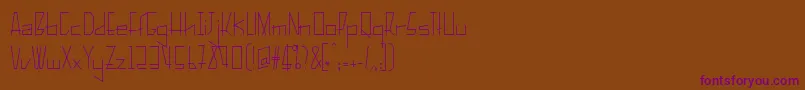 Шрифт PelanquierThin – фиолетовые шрифты на коричневом фоне