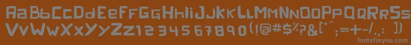 フォントpeleja regular 1 0 – 茶色の背景に灰色の文字