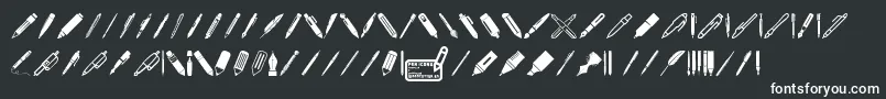 fuente Pen Icons – fuentes blancas