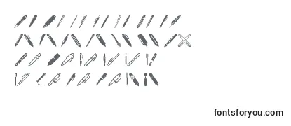 Обзор шрифта Pen Icons
