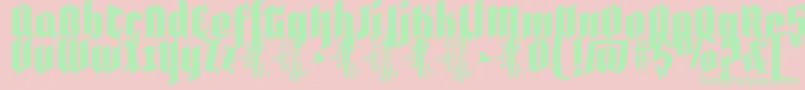 More about Pena Caldaria demo ffp Font Pena Caldaria demo ffp Font – Green Fonts on Pink Background