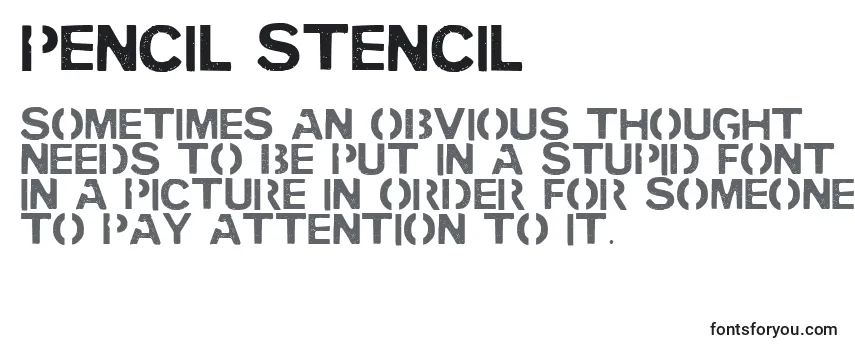 Шрифт PENCIL STENCIL