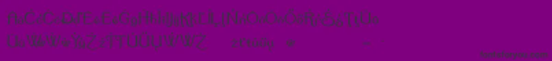 Police Summerte – polices noires sur fond violet